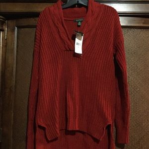 Red women Ralph Lauren sweater